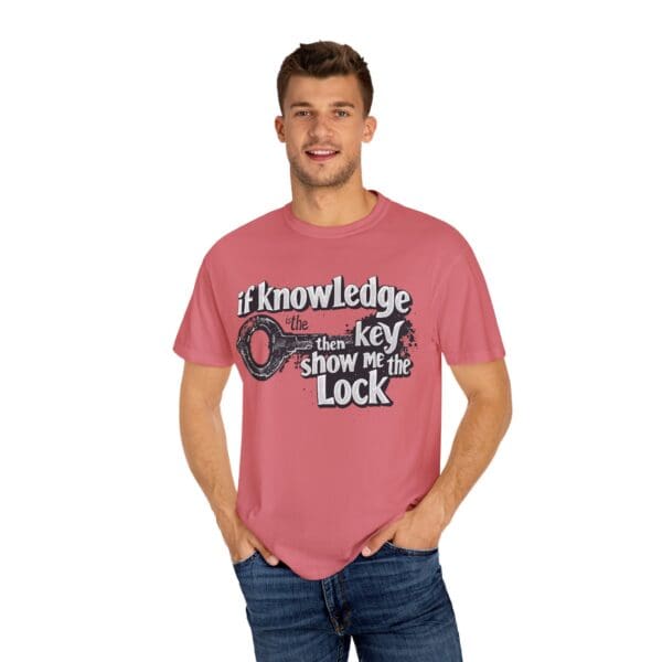 "Knowledge Is The Key" Inspirational T-Shirt - Image 31