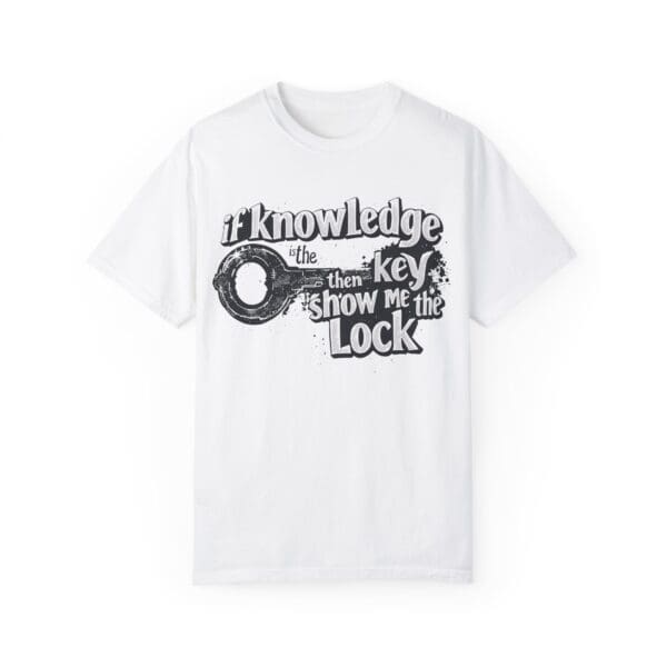 "Knowledge Is The Key" Inspirational T-Shirt - Image 3