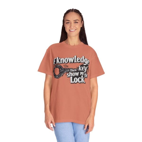 "Knowledge Is The Key" Inspirational T-Shirt - Image 5