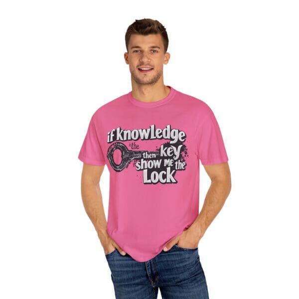 "Knowledge Is The Key" Inspirational T-Shirt - Image 23