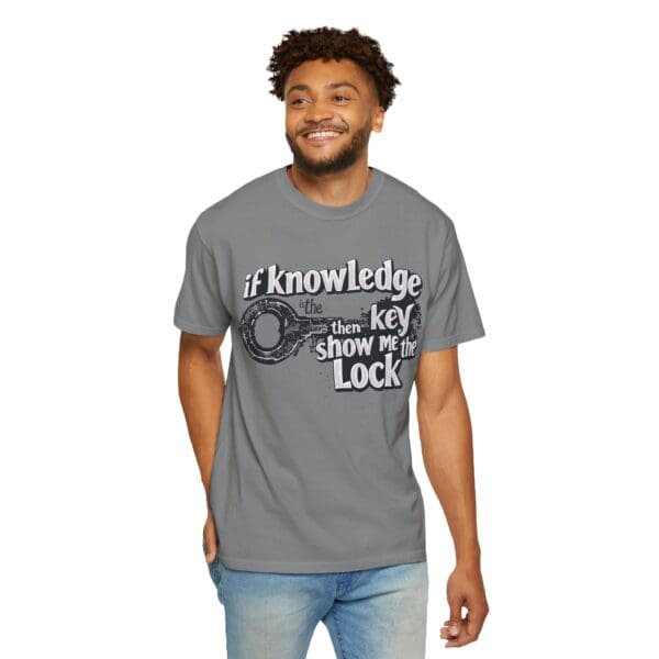 "Knowledge Is The Key" Inspirational T-Shirt - Image 17