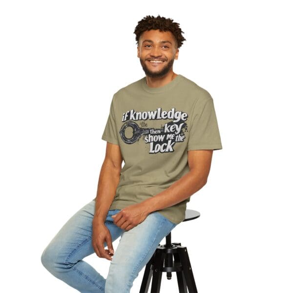 "Knowledge Is The Key" Inspirational T-Shirt - Image 11