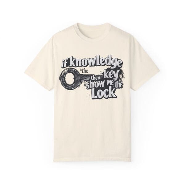 "Knowledge Is The Key" Inspirational T-Shirt - Image 9