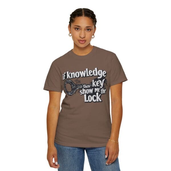 "Knowledge Is The Key" Inspirational T-Shirt - Image 13