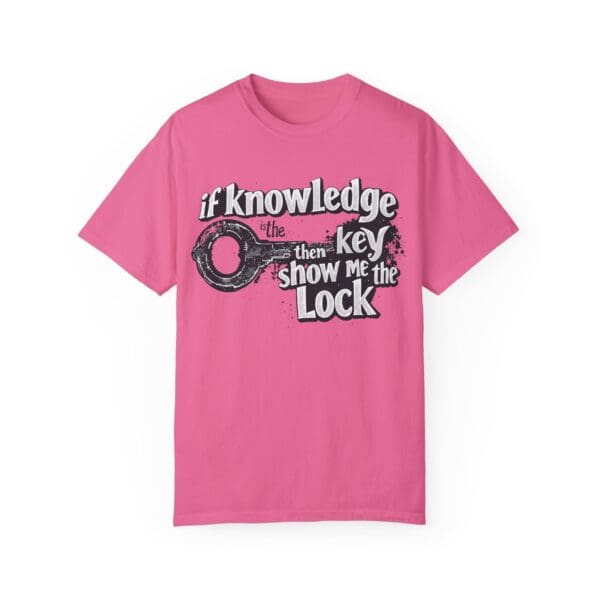 "Knowledge Is The Key" Inspirational T-Shirt - Image 24