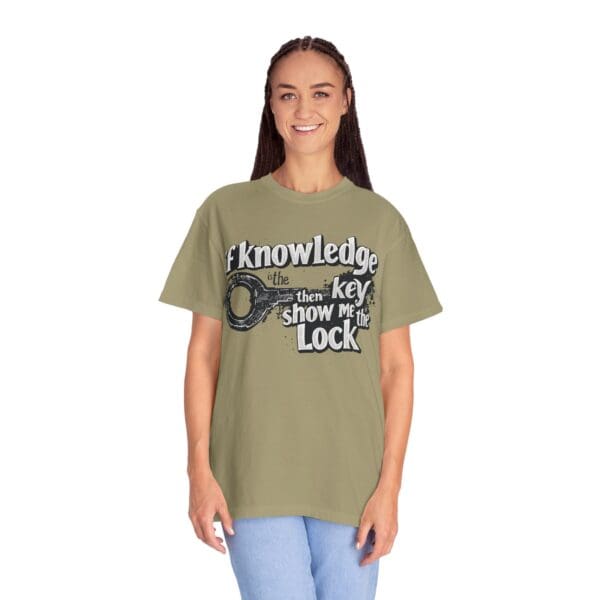 "Knowledge Is The Key" Inspirational T-Shirt - Image 10