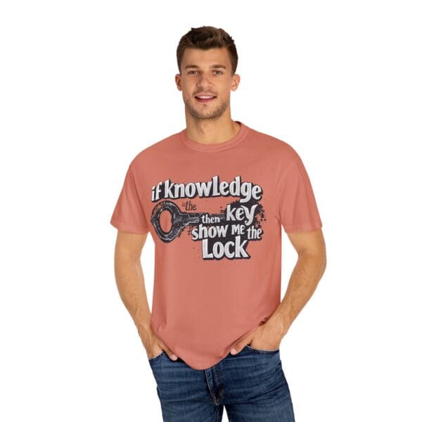 "Knowledge Is The Key" Inspirational T-Shirt - Image 4